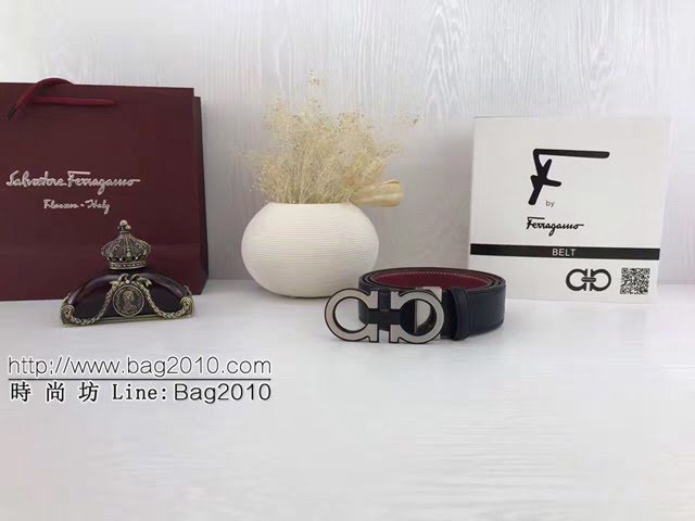 菲拉格慕男士皮帶 Ferragamo雙面牛皮爆款腰帶  jjp2230